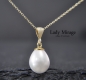 Preview: 925 silver - chain pearl pendant - drops - timeless - classic - personalized - gold-silver-rose gold - handmade - gift for her